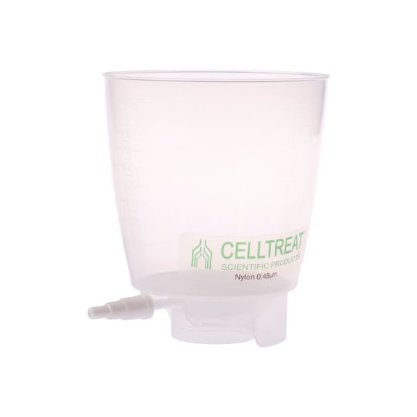 Celltreat Scientific Products CELLTREAT 1000mL PP Bottle Top Filter, Nylon Filter, 0.45m, 90mm, Non-Sterile, 12/PK 229736 - main